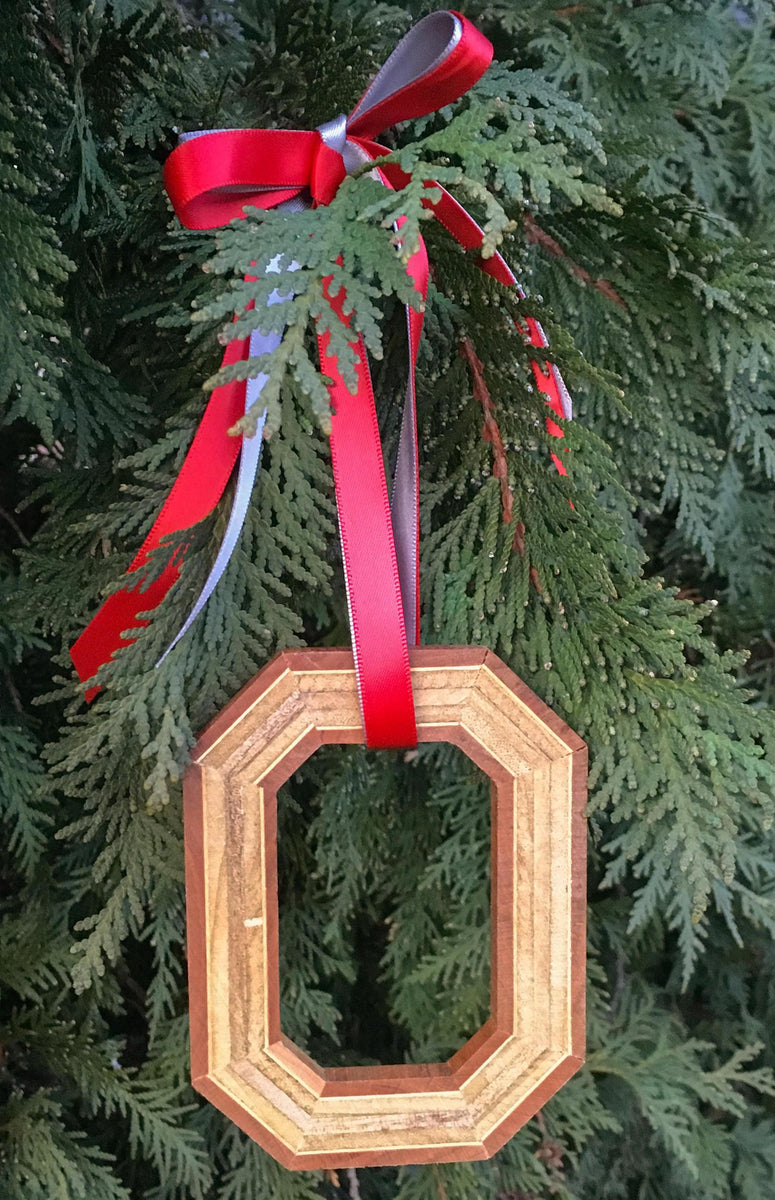 Ohio State Shape Wooden Ornament. Engraved Ohio Ornament. – C & A