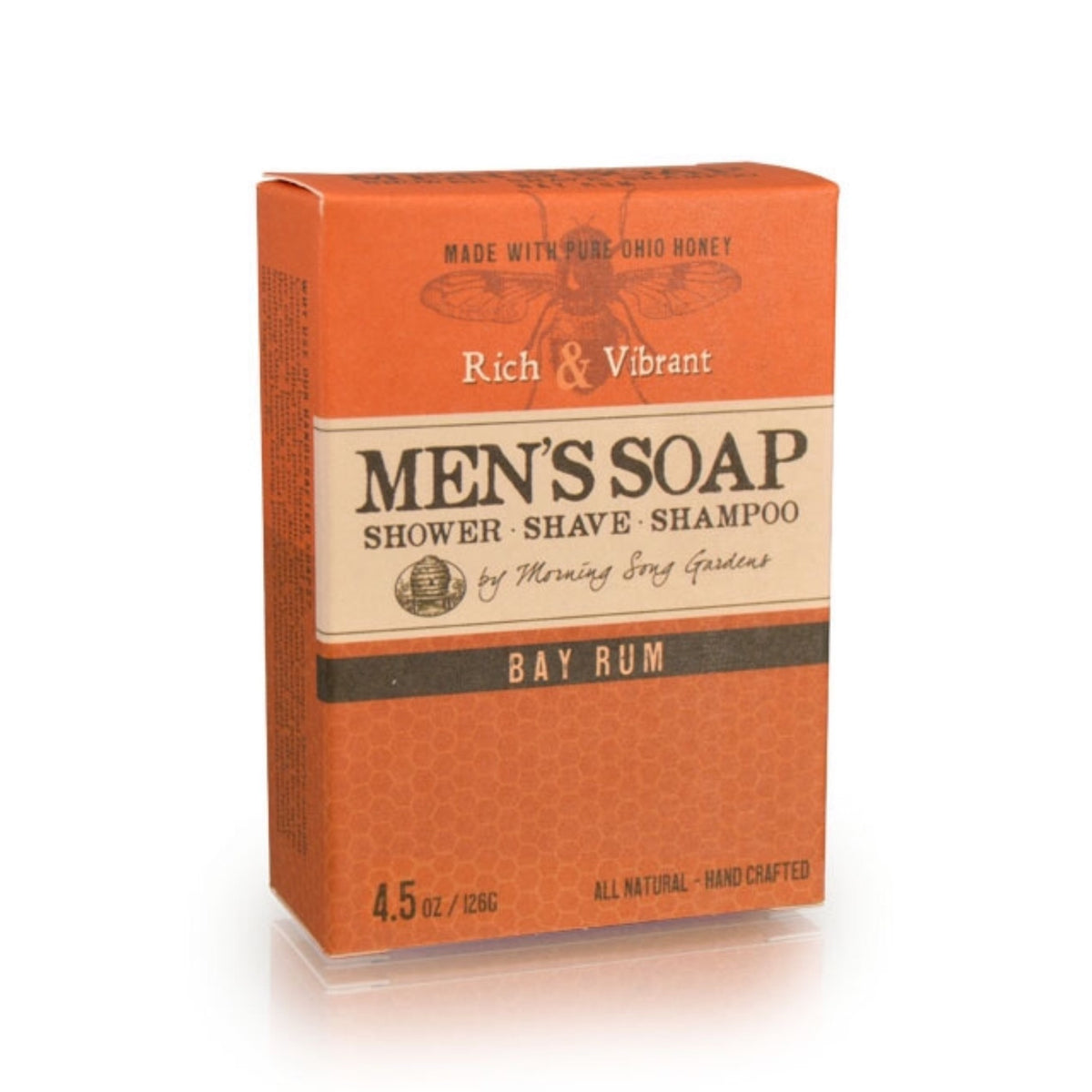 Natural Bay Rum Soap for Men, 4oz Orange & Clove Spice Scented Bar Soap –  Made in USA Manly Smelling…See more Natural Bay Rum Soap for Men, 4oz  Orange
