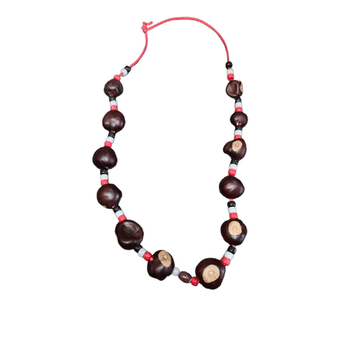 Corded Buckeye Necklace