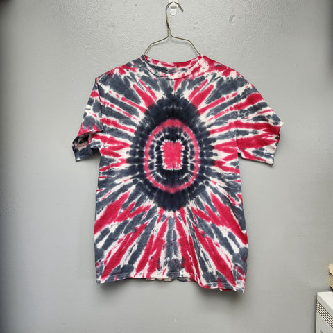 Block O Scarlet and Gray Tie Dyed T-Shirt