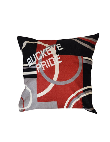 Buckeye Geometric Circle Throw Pillow