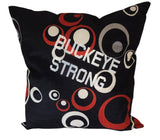 Buckeye Geometric Circle Throw Pillow