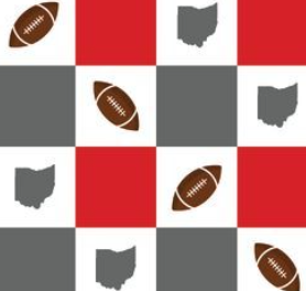 Waffle Kitchen Towel Checkered - Sports Theme