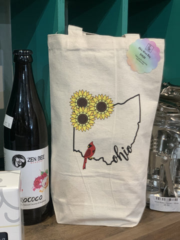 Ohio Cardinal Wine Bag