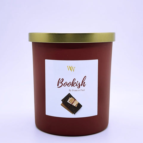 Bookish Home Candle Soy Wax Cranberry Astra Tumbler Jar