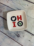 O-HI-O Small Ceramic Square Dish