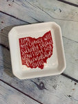 How Firm Thy Friendship Small Ceramic Geometric Plate