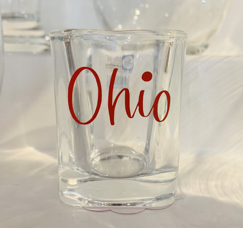 Script Ohio Shot Glass