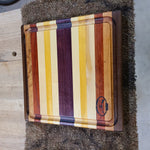 12 in Square w/Groove Wood Cutting Board