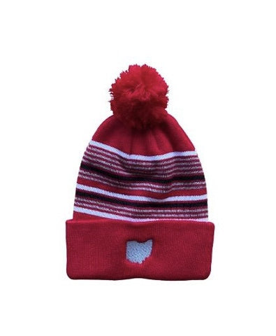 Ohio Pom Pom Beanie Hat