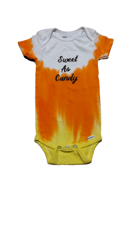 Candy Corn Tie Dyed Onesies