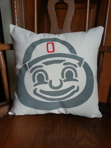 Brutus Buckeye Throw Pillow - Celebrate Local, Shop The Best of Ohio