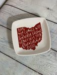 How Firm Thy Friendship Little Ceramic Square Dish